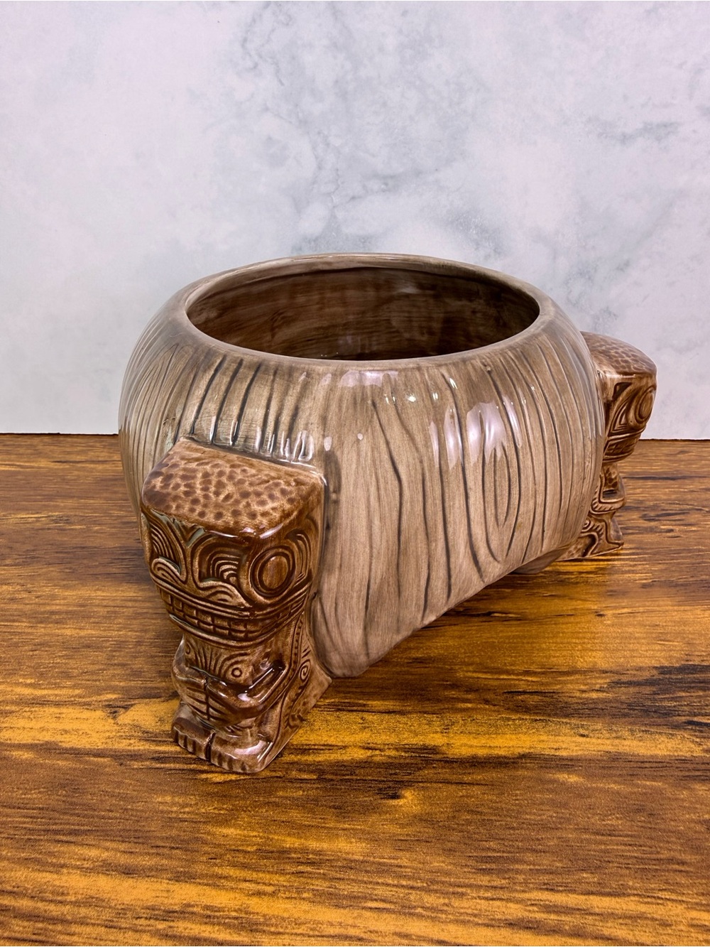Rare Squid 3 Amigos Bowl 2007 THOR Hawaii Tiki Scorpion Cocktail Bowl